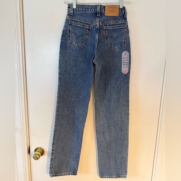 NEW Vintage Levi 505 Student Fit Denim Jeans, Orange Tag - Picture 4 of 13